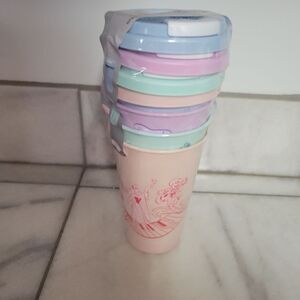 Zak! Multicolor 100 Years of Disney Printed Tumbler Cups 4 Pack NWT